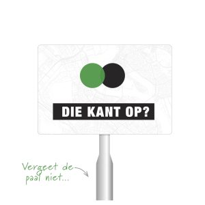 Bedrukt verkeersbord